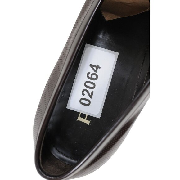 Prada Mens Penny Loafers US 9.5 UK 8.5 Brown Calfskin Leather Slip Ons - Picture 11 of 11